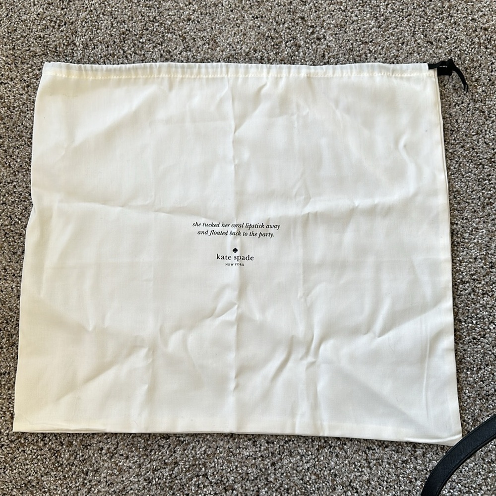 kate spade new york Laurel Way Leather Reiley Satchel, Black, Like New - Picture 9 of 12